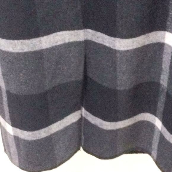 Zara Ladies Coat Black&Gray Size L 58% Polyester, 32% Wool - Picture 7 of 9